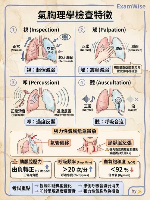 護理師 - 呼吸衰竭與胸腔護理 - AI 圖文解析預覽