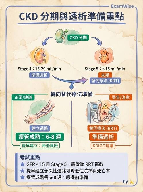 護理師 - 透析、電解質與酸鹼平衡 - AI 圖文解析預覽