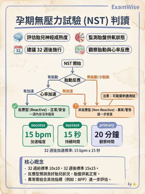 護理師 - 胎兒發育與監測評估 - AI 圖文解析預覽