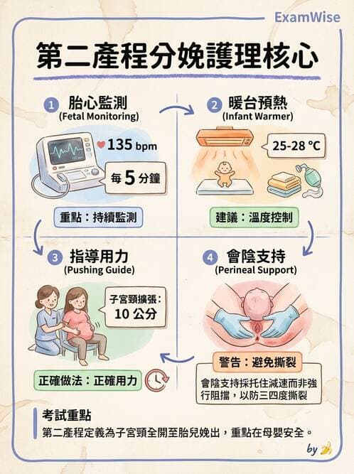 護理師 - 分娩過程與產科急症 - AI 圖文解析預覽