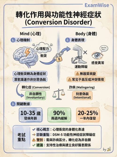 護理師 - 人格障礙與身體症狀障礙 - AI 圖文解析預覽