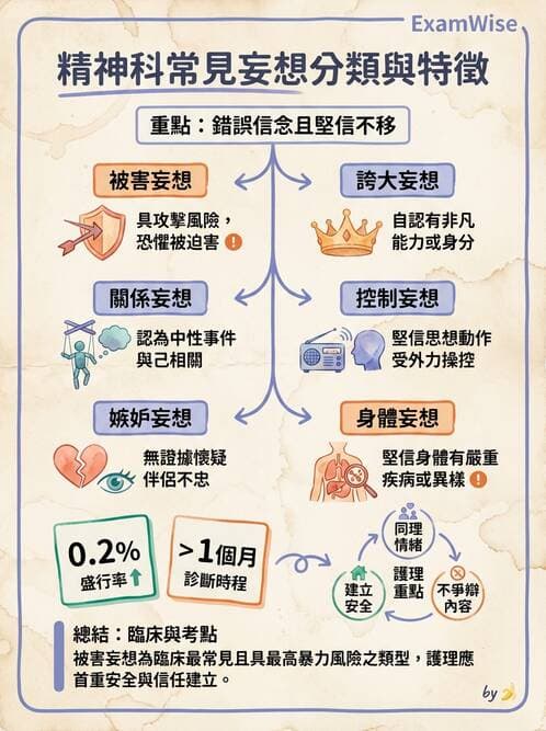 護理師 - 思覺失調症護理 - AI 圖文解析預覽