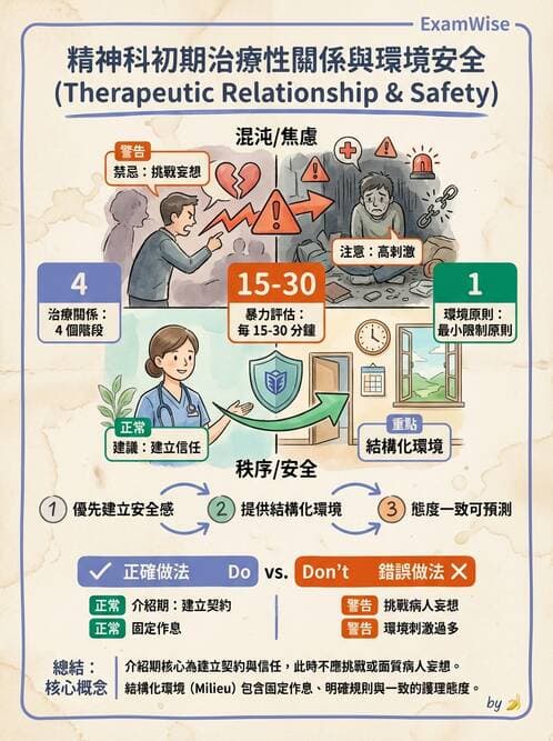 護理師 - 思覺失調症護理 - AI 圖文解析預覽