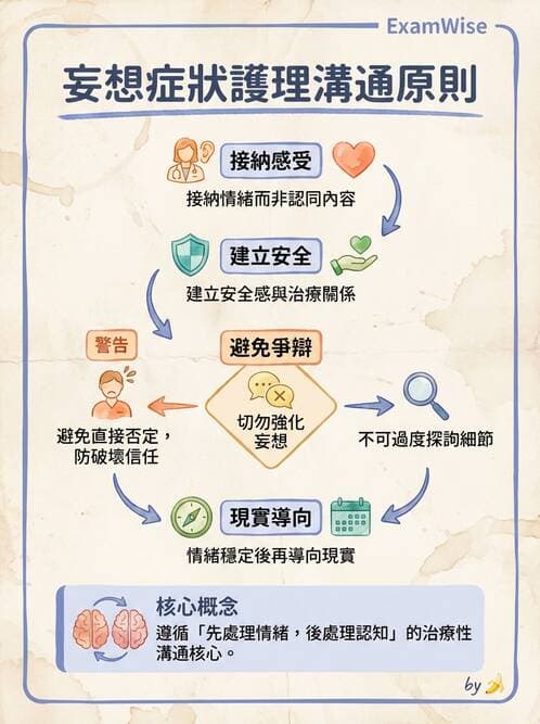 護理師 - 思覺失調症護理 - AI 圖文解析預覽