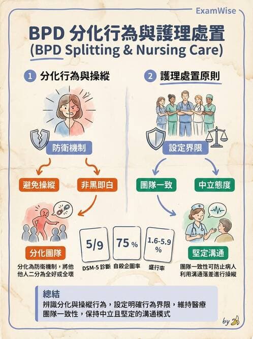 護理師 - 人格障礙與身體症狀障礙 - AI 圖文解析預覽