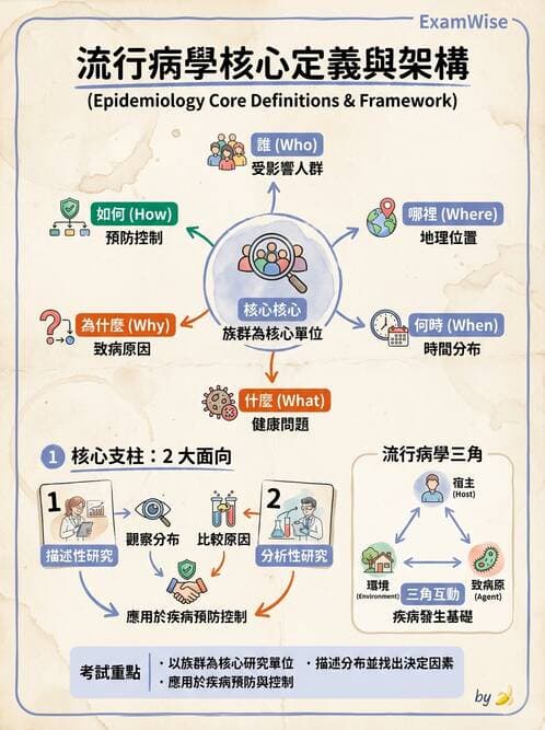 護理師 - 流行病學研究方法 - AI 圖文解析預覽