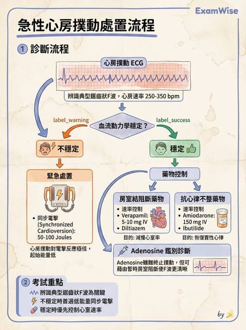 內專 - 心房顫動與上心室心律不整 - AI 圖文解析預覽