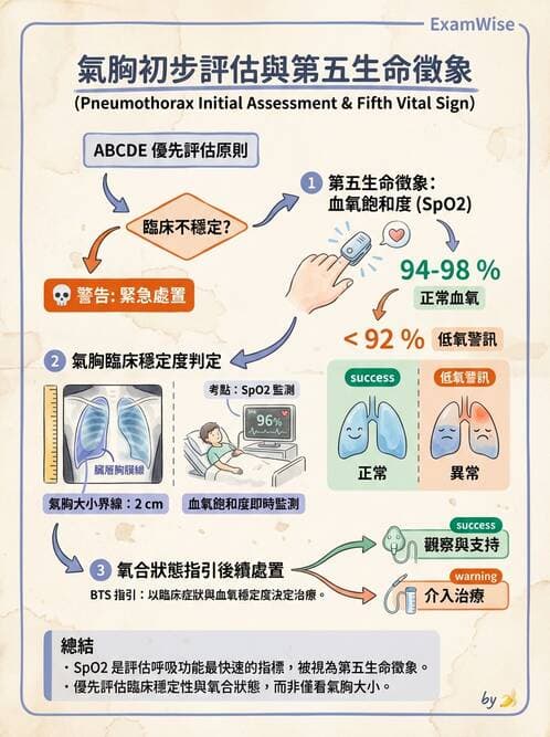 內專 - 肋膜疾病與氣胸 - AI 圖文解析預覽