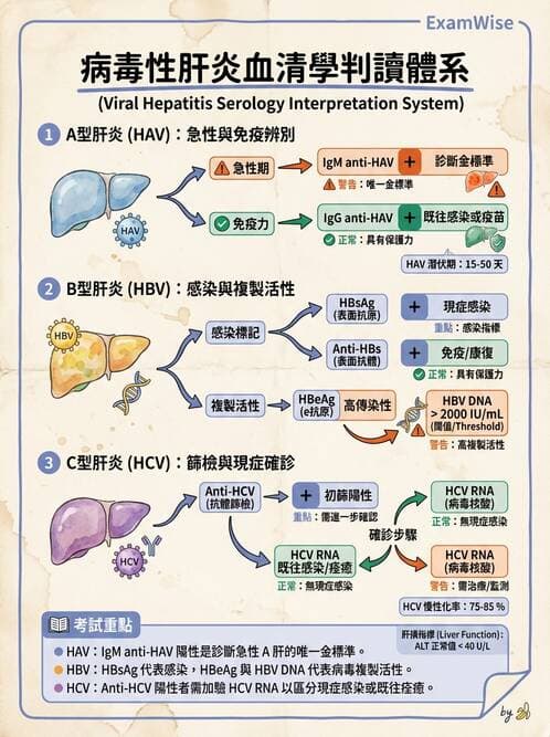 內專 - 急性肝炎、脂肪肝與其他肝病 - AI 圖文解析預覽