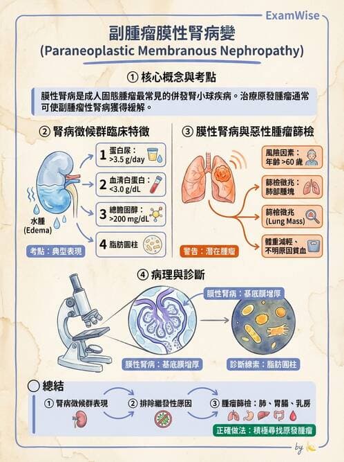 內專 - 原發性腎絲球腎炎 - AI 圖文解析預覽