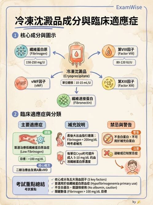 內專 - 凝血與輸血 - AI 圖文解析預覽