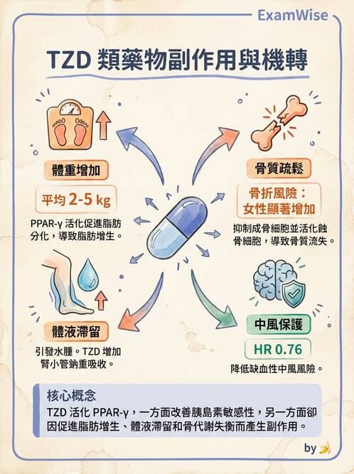 內專 - SGLT2i與TZD藥物特論 - AI 圖文解析預覽