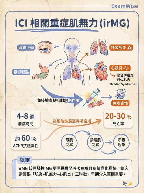 內專 - 神經肌肉接合與周邊神經疾病 - AI 圖文解析預覽