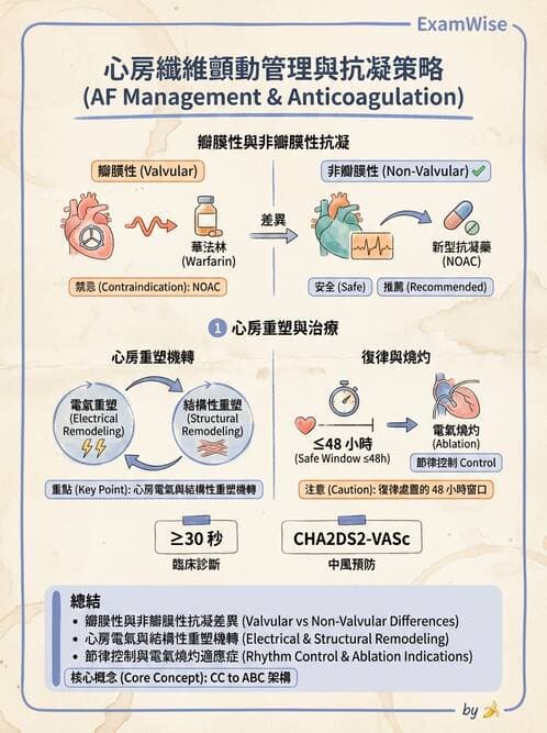 內專 - 心房顫動與上心室心律不整 - AI 圖文解析預覽