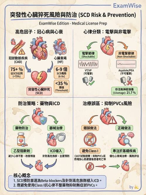 內專 - 心室心律不整與心因性猝死 - AI 圖文解析預覽