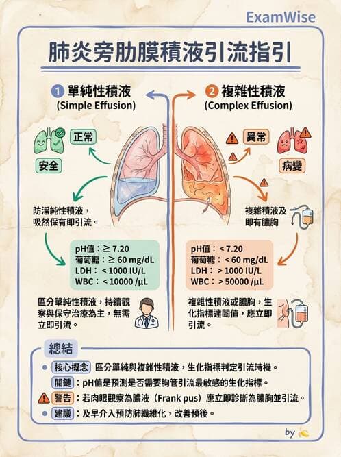 內專 - 肋膜疾病與氣胸 - AI 圖文解析預覽