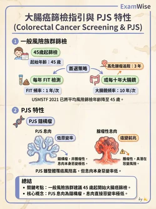內專 - 大腸直腸癌與息肉 - AI 圖文解析預覽