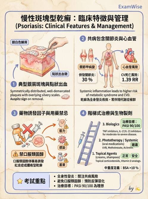 內專 - 免疫皮膚病與藥物反應 - AI 圖文解析預覽