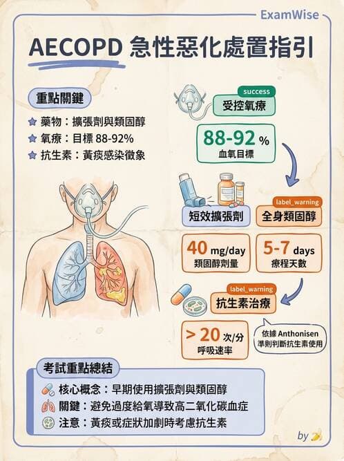 內專 - COPD 急性惡化 - AI 圖文解析預覽