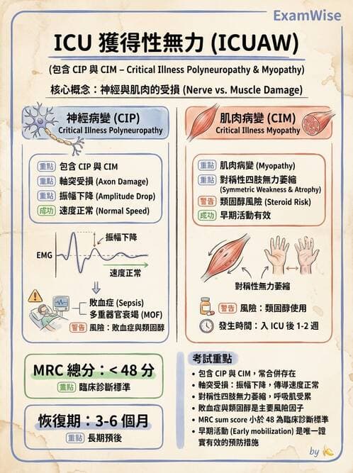 內專 - 神經肌肉接合與周邊神經疾病 - AI 圖文解析預覽