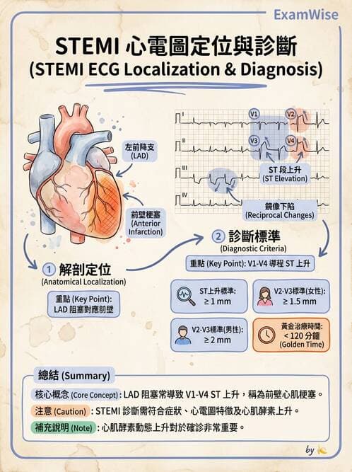內專 - 急性冠心症 - AI 圖文解析預覽