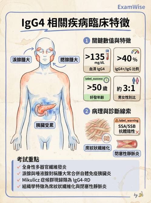 內專 - 乾燥症與IgG4相關疾病 - AI 圖文解析預覽