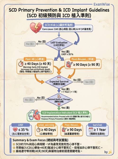 內專 - 心室心律不整與心因性猝死 - AI 圖文解析預覽