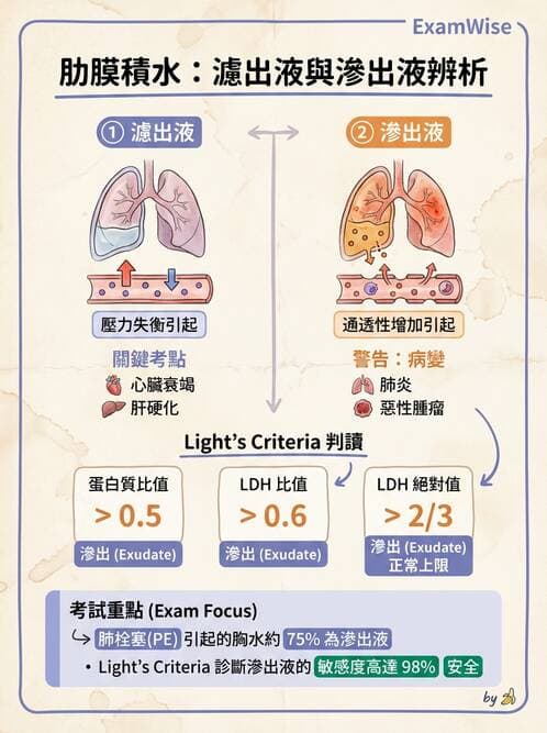 內專 - 肋膜疾病與氣胸 - AI 圖文解析預覽