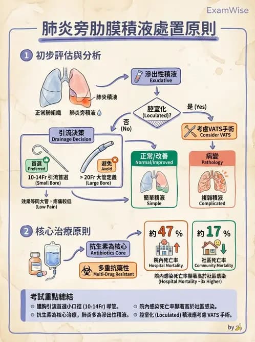 內專 - 肋膜疾病與氣胸 - AI 圖文解析預覽