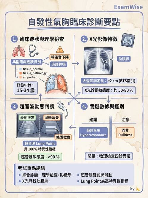 內專 - 肋膜疾病與氣胸 - AI 圖文解析預覽