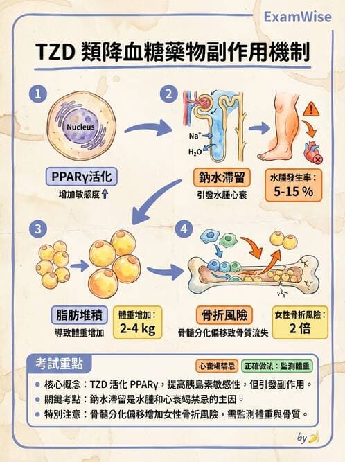 內專 - SGLT2i與TZD藥物特論 - AI 圖文解析預覽
