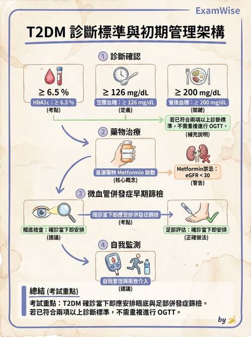 內專 - 糖尿病急慢性併發症與住院管理 - AI 圖文解析預覽
