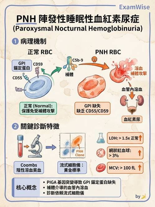 內專 - 紅血球增生症與PNH - AI 圖文解析預覽