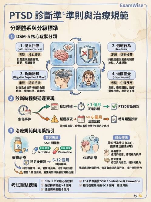 內專 - 焦慮症與其他精神疾患 - AI 圖文解析預覽