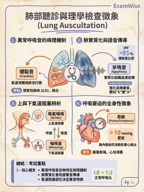 內專 - 間質性肺病與肺纖維化 - AI 圖文解析預覽