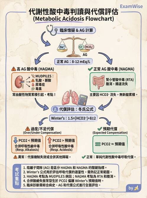 內專 - 酸鹼平衡異常 - AI 圖文解析預覽
