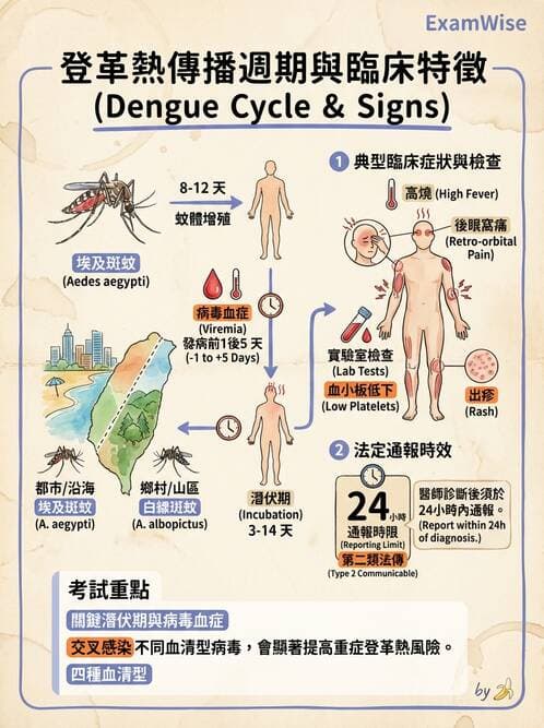內專 - 蟲媒感染、性傳播感染與寄生蟲 - AI 圖文解析預覽