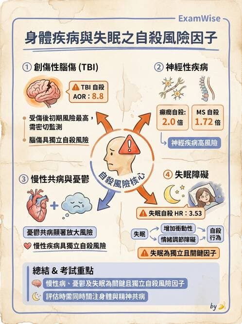 內專 - 憂鬱症與自殺防治 - AI 圖文解析預覽
