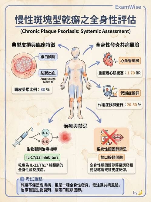 內專 - 免疫皮膚病與藥物反應 - AI 圖文解析預覽