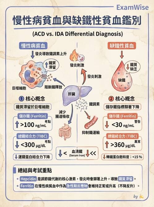 醫檢師 - 貧血診斷與營養缺乏性貧血 - AI 圖文解析預覽