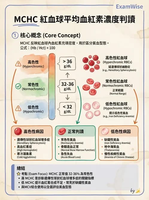醫檢師 - 紅血球生理與形態 - AI 圖文解析預覽