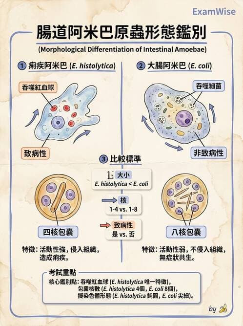 醫檢師 - 寄生蟲檢查-原蟲類 - AI 圖文解析預覽