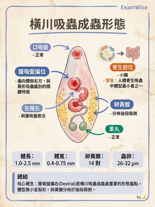 醫檢師 - 寄生蟲檢查-蠕蟲類 - AI 圖文解析預覽