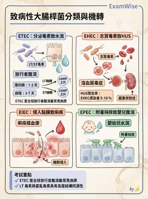 醫檢師 - 主要腸道致病菌 - AI 圖文解析預覽