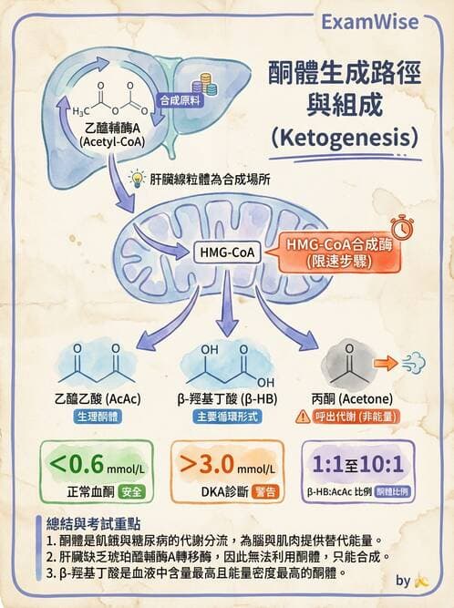 醫檢師 - 脂質代謝與酮體 - AI 圖文解析預覽