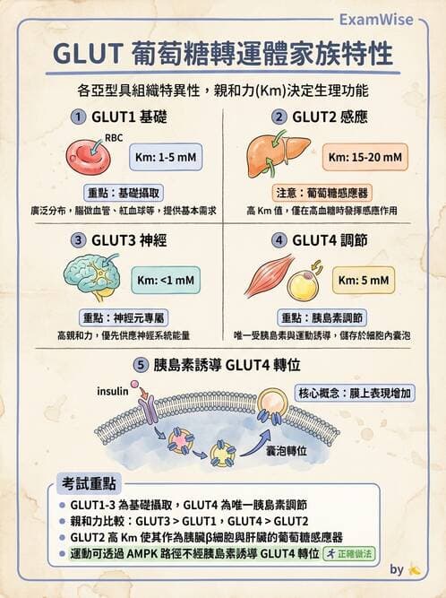 醫檢師 - 醣類代謝與糖尿病 - AI 圖文解析預覽