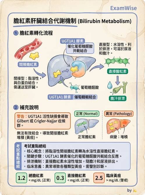 醫檢師 - 肝臟機能與胰臟酵素 - AI 圖文解析預覽