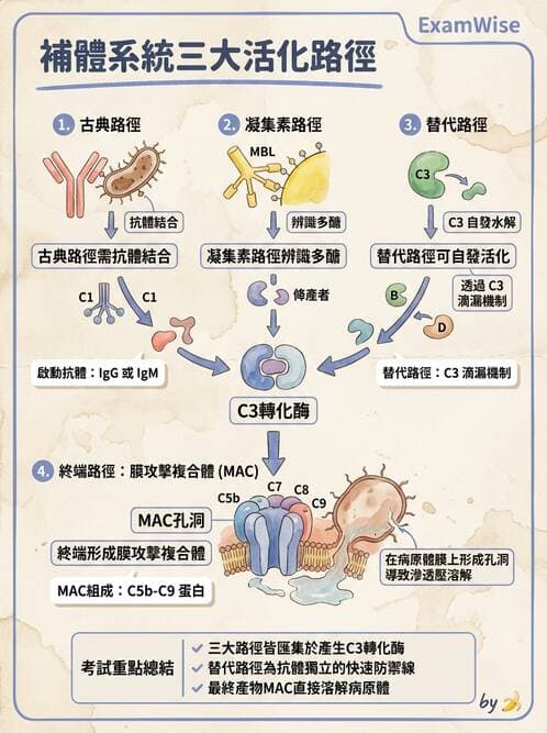 醫檢師 - 先天免疫與補體系統 - AI 圖文解析預覽