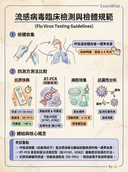 醫檢師 - 正黏液病毒科(流感) - AI 圖文解析預覽