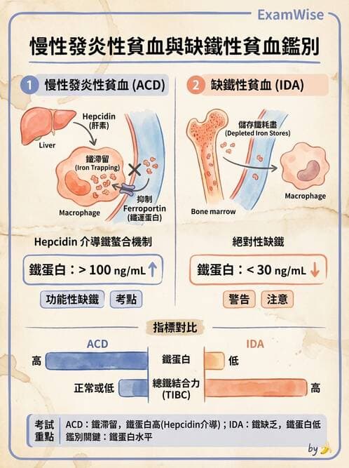 醫檢師 - 貧血診斷與營養缺乏性貧血 - AI 圖文解析預覽